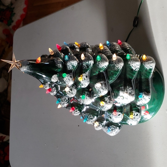 Inspirations lighted vintage ceramic tree - Picture 2 of 5